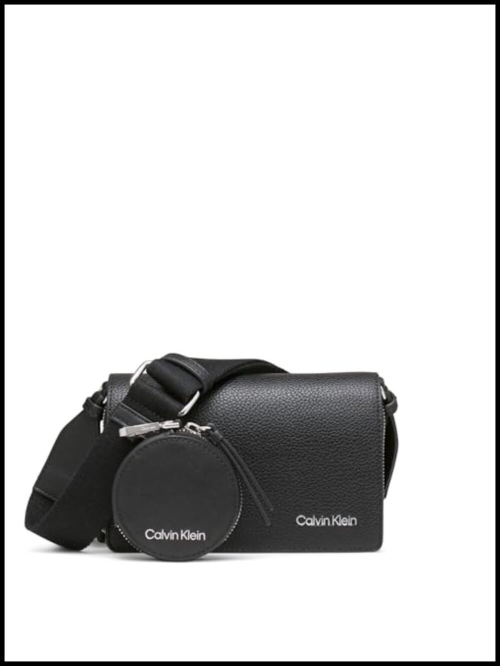 Vegan Leather Camera Bag Crossbody Triple Compartment Handbag
